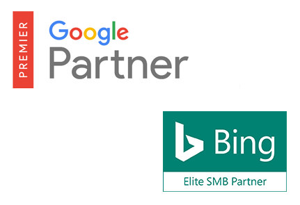 Certifications Bing Ads Accredited Professional et Google Partner Premier